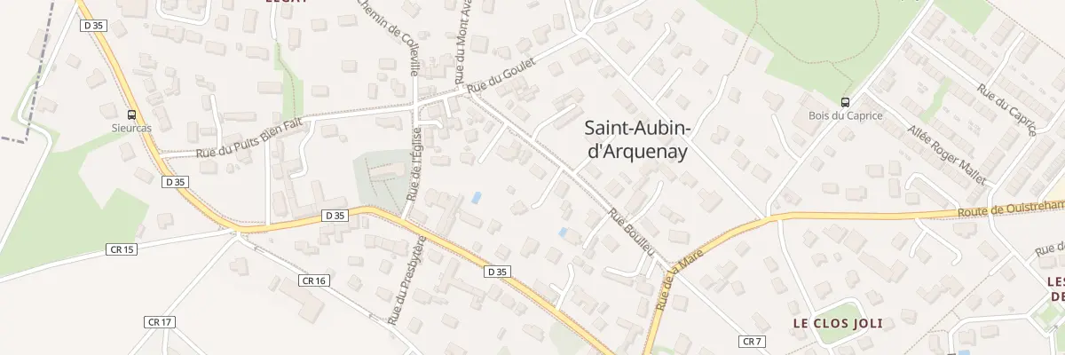Plan du 15 Rue Boulleu à Saint-Aubin-d’Arquenay