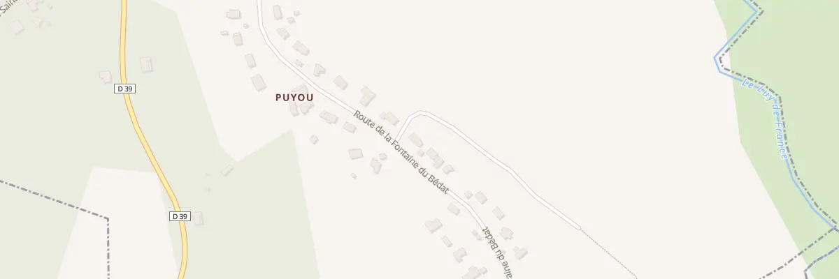 Plan du 2 Che de Bernadets à Anos