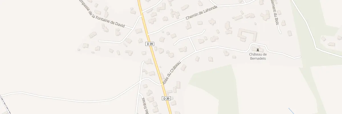 Plan du 2 Lot du Chateau à Bernadets