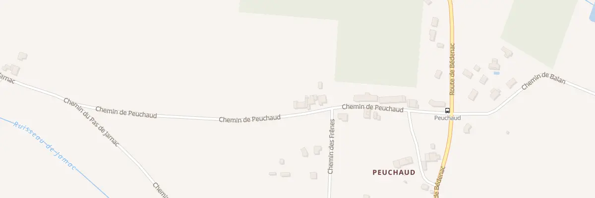 Plan du 55 Peuchaud à Lapouyade