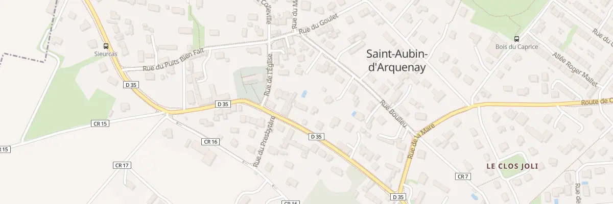 Plan du 15 Rue du Général de Gaulle à Saint-Aubin-d’Arquenay