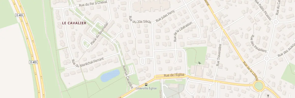 Plan du 16 Rue Jules Ferry à Giberville