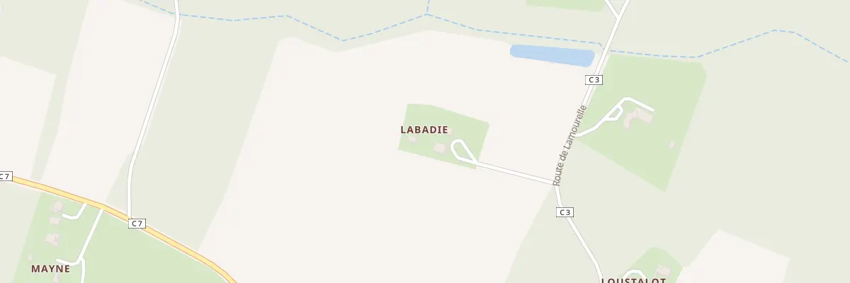 Plan du 453 Rte de Lamourelle à Lacquy