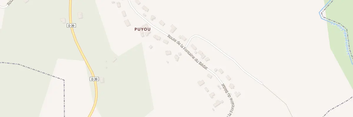 Plan du 32 Rue de la Fontaine du Bedat à Anos
