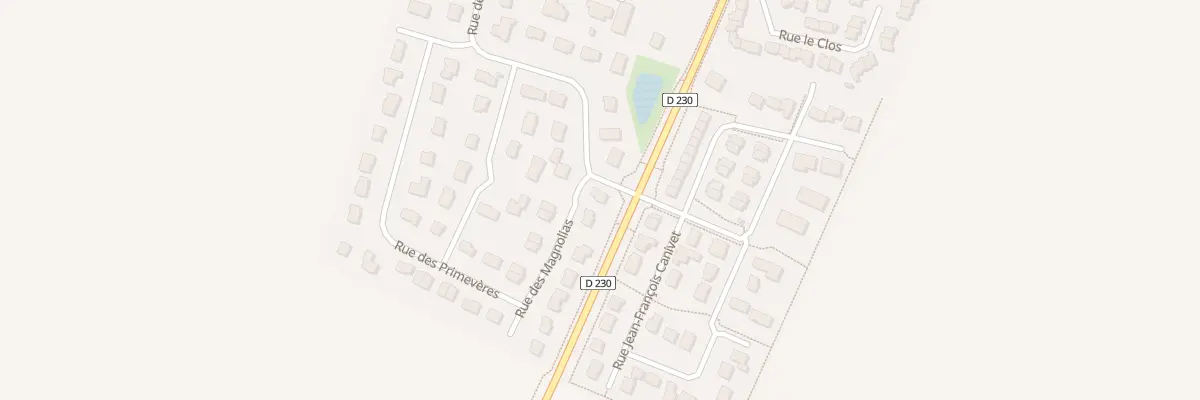 Plan du 24 Rue des Orchidées à Grentheville