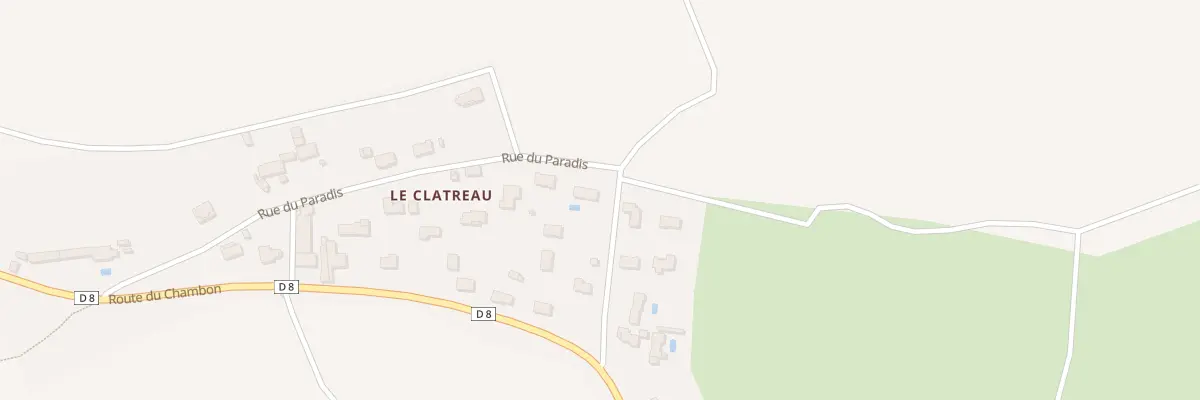 Plan du 13 Rue du Paradis Le Clatreau à Azay-le-Brûlé