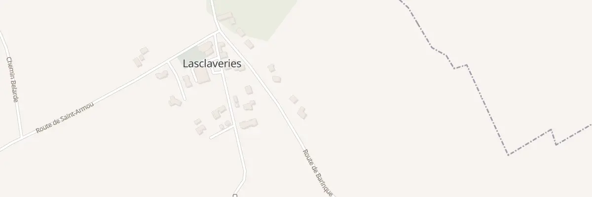 Plan du 3 Rte de Barinque à Lasclaveries