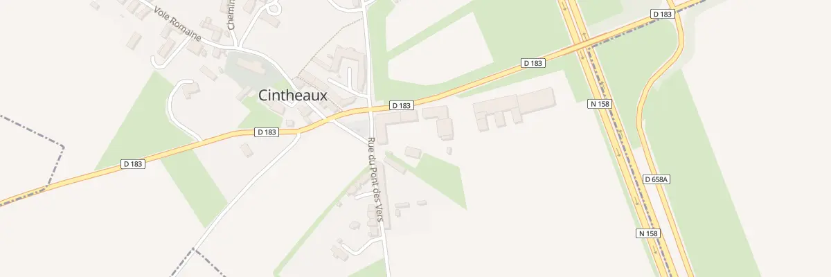 Plan du 1 Rue du Pont des Vers à Cintheaux