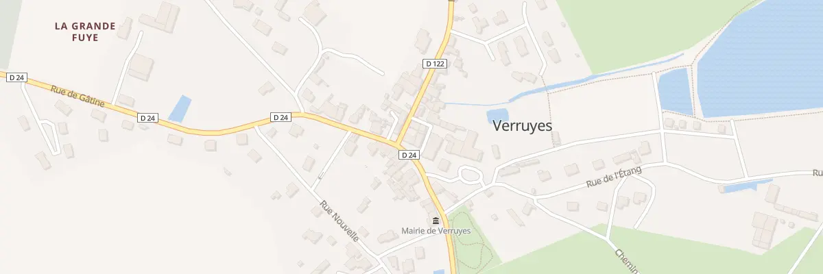 Plan du 1 Pl de l’Eglise à Verruyes