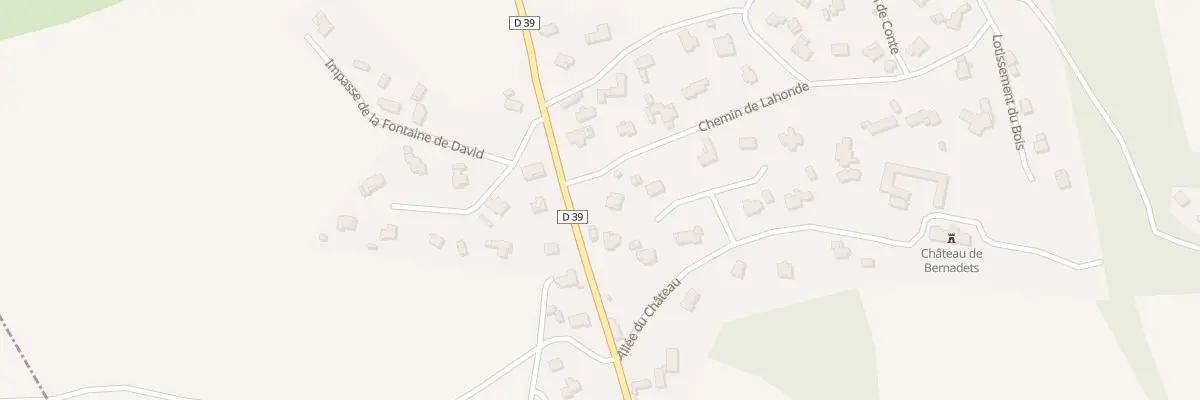 Plan du 4 Lot du Chateau à Bernadets