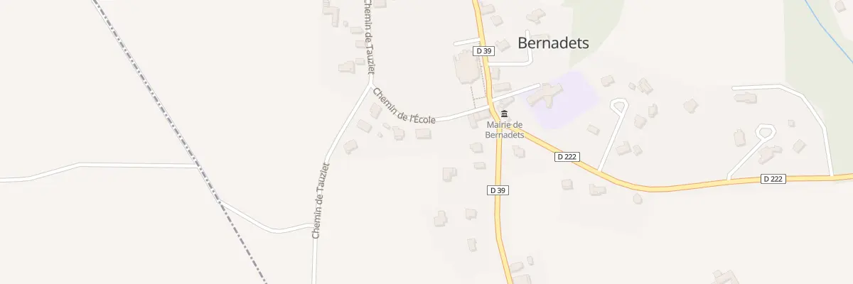 Plan du 5 Che de l’Ecole à Bernadets