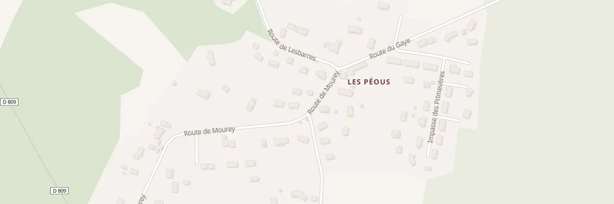 Plan du 11T Les Peous au Nizan