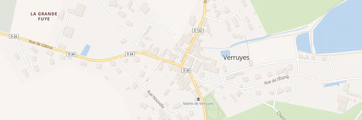 Plan du 2 Rue de Gâtine à Verruyes