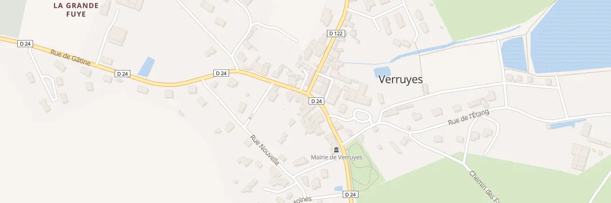 Plan du 1 Rue de Gâtine à Verruyes