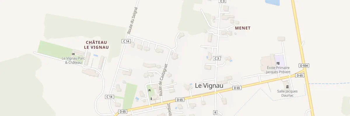 Plan du 152 Rte de Castagnet au Vignau