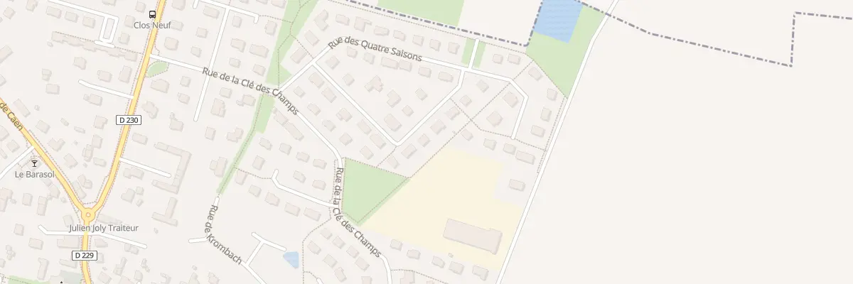 Plan du 14 Rue de la Linière à Soliers