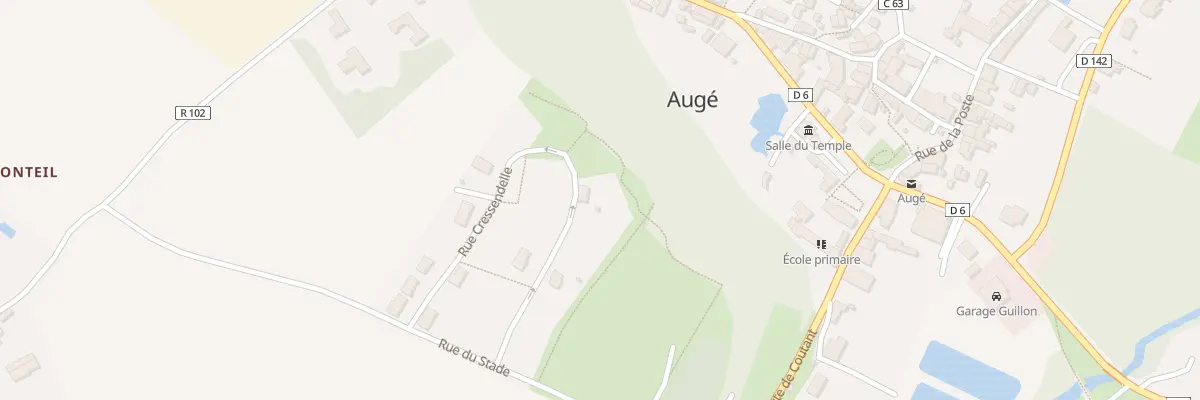 Plan du 12 Rue Cressendelle à Augé