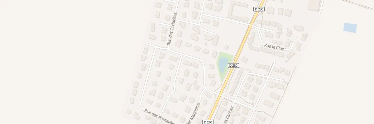 Plan du 16 Rue des Orchidées à Grentheville