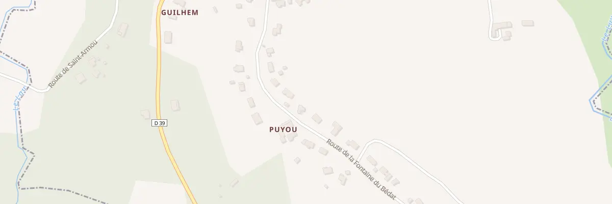 Plan du 27 Rue de la Fontaine du Bedat à Anos