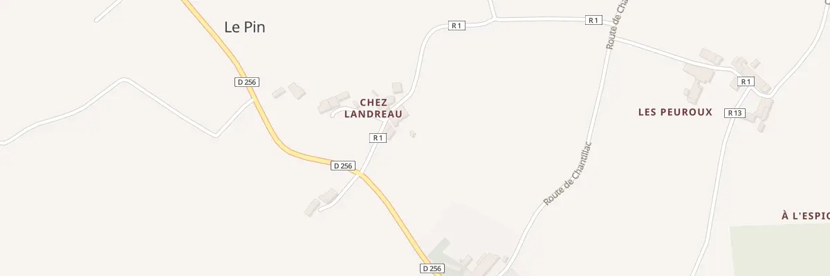 Plan du 5030 Chez Landreaud au Pin