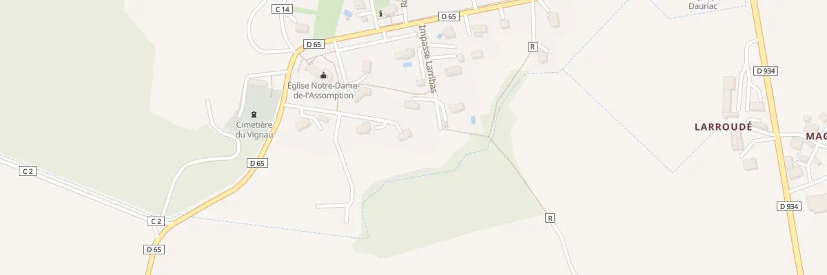 Plan du 69B Rte du Tursan au Vignau