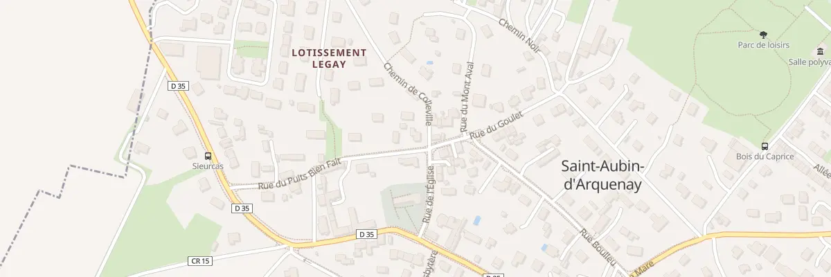 Plan du 21 Rue du Puits Bien Fait à Saint-Aubin-d’Arquenay