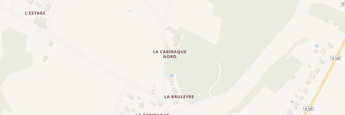 Plan du 11K La Cabiraque Nord à Nérigean