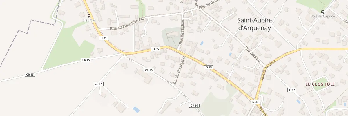 Plan du 20B Rue du Général de Gaulle à Saint-Aubin-d’Arquenay