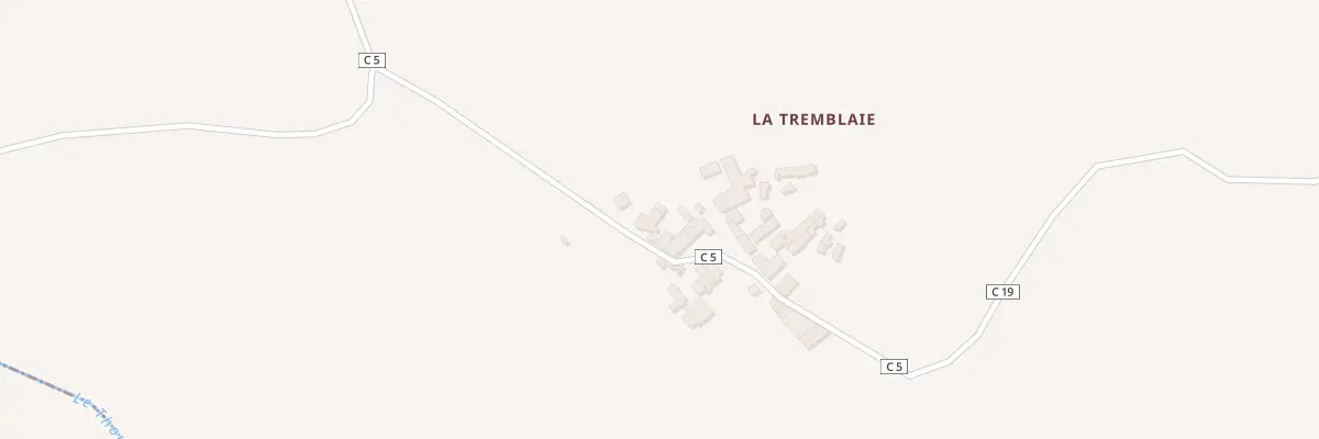 Plan du 1 La Tremblaye à Faye-l’Abbesse