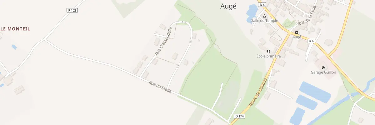 Plan du 6 Rue Cressendelle à Augé