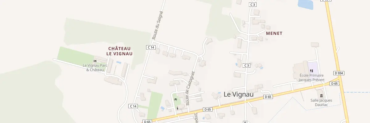 Plan du 191 Rte de Castagnet au Vignau