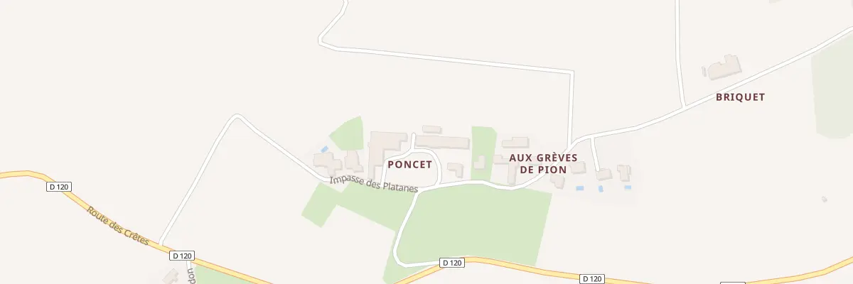 Plan du 79 Poncet-Est à Omet