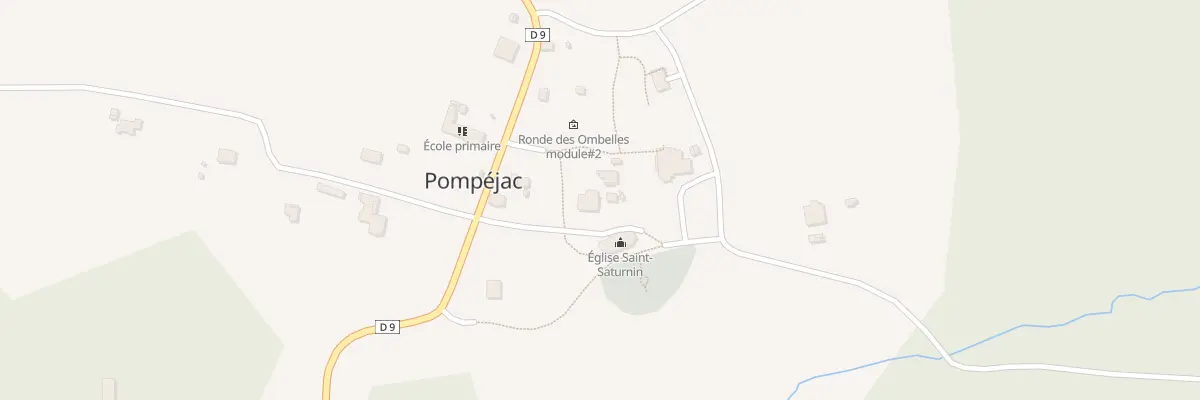Plan du 8 Le Bourg à Pompéjac