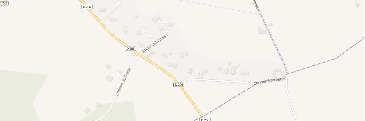 Plan du 1B Che Lacrouts à Saint-Castin