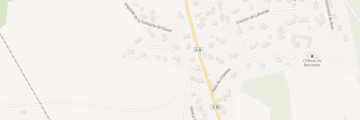 Plan du 2 Lot les Pervenches à Bernadets