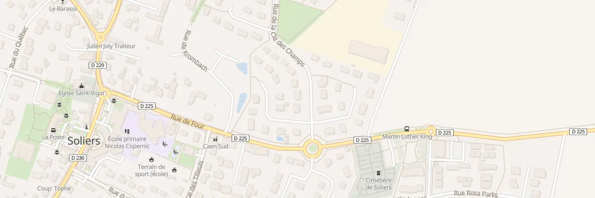 Plan du 24 Rue de la Clé des Champs à Soliers