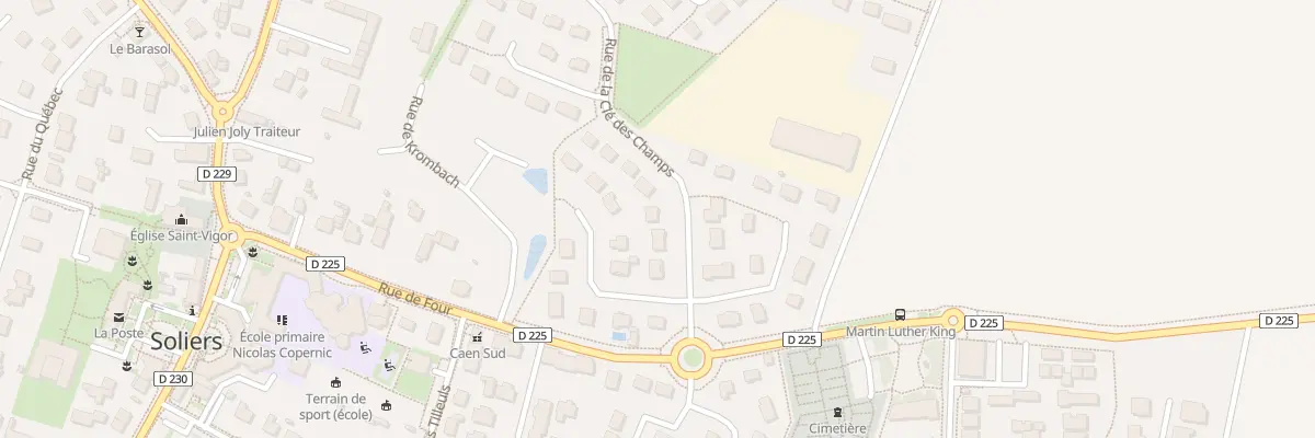 Plan du 22 Rue de la Clé des Champs à Soliers