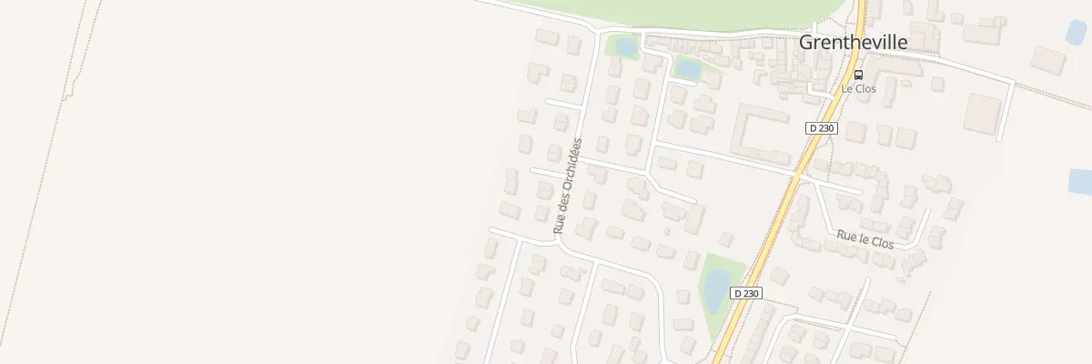 Plan du 10 Rue des Orchidées à Grentheville