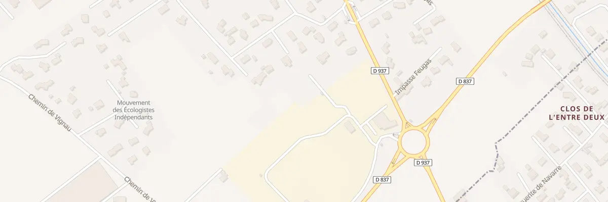 Plan du 2 Imp du Martouret à Assat