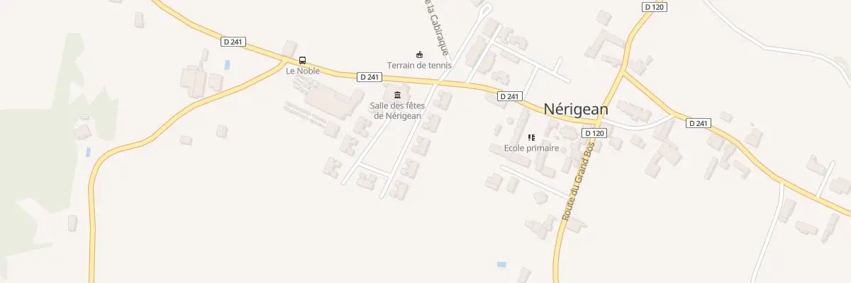 Plan du 96A Le Bourg à Nérigean