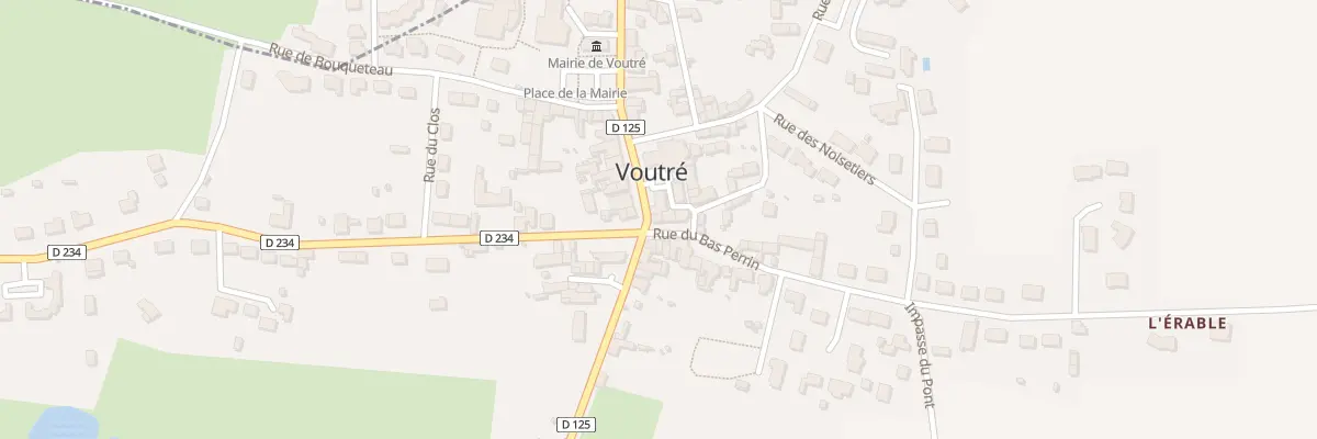 Plan du 1 Rue du Bas Perrin à Voutré