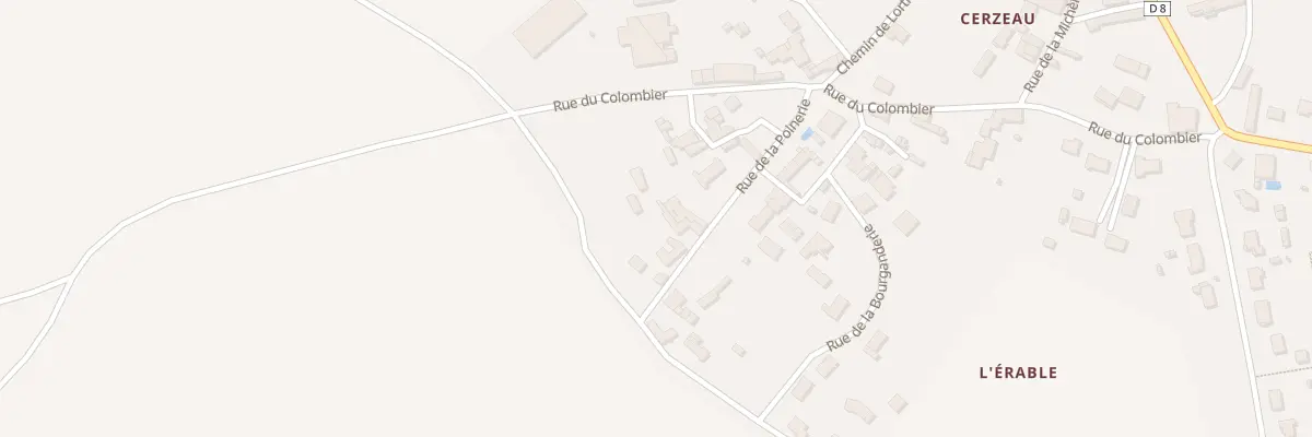 Plan du 14 Rue de la Poinerie Cerzeau à Azay-le-Brûlé