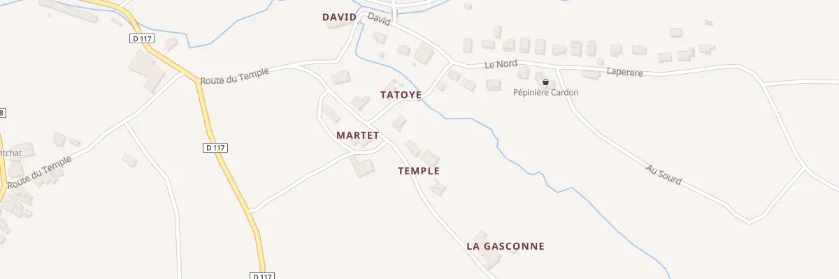 Plan du 7 Temple à Loupiac