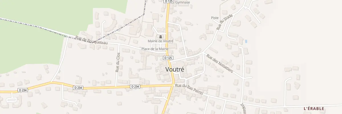 Plan du 1 Rue du Stade à Voutré