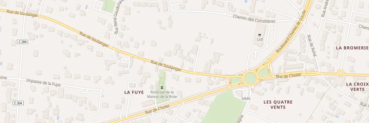 Plan du 10 Rue de soulanger à Doué-en-Anjou