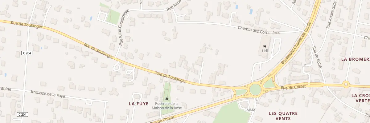 Plan du 12 Rue de soulanger à Doué-en-Anjou