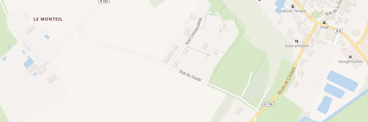 Plan du 19 Rue Cressendelle à Augé