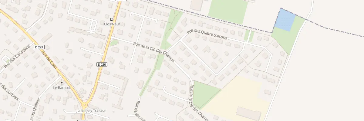 Plan du 11 Rue de la Clé des Champs à Soliers