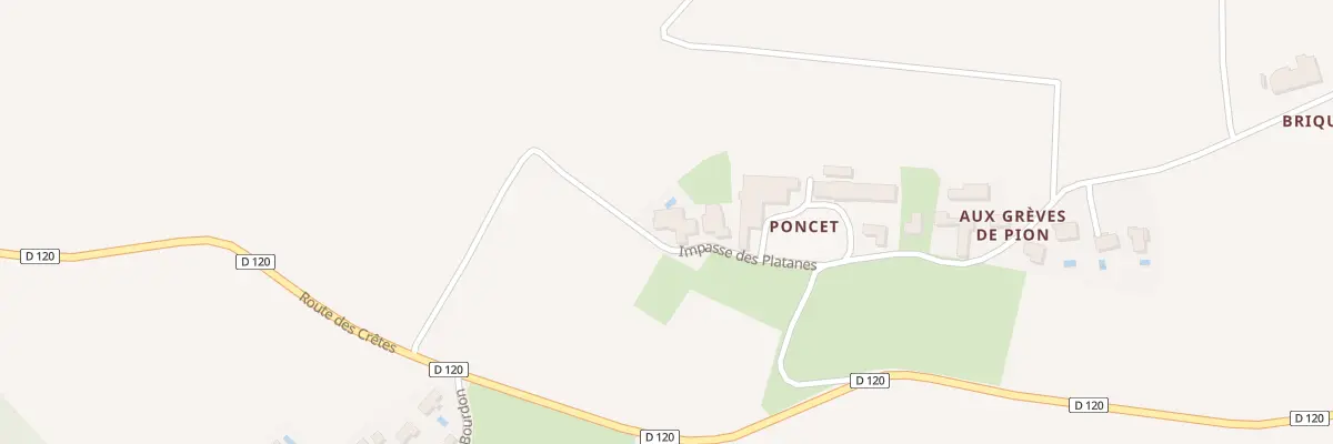 Plan du 78 Poncet Est à Omet