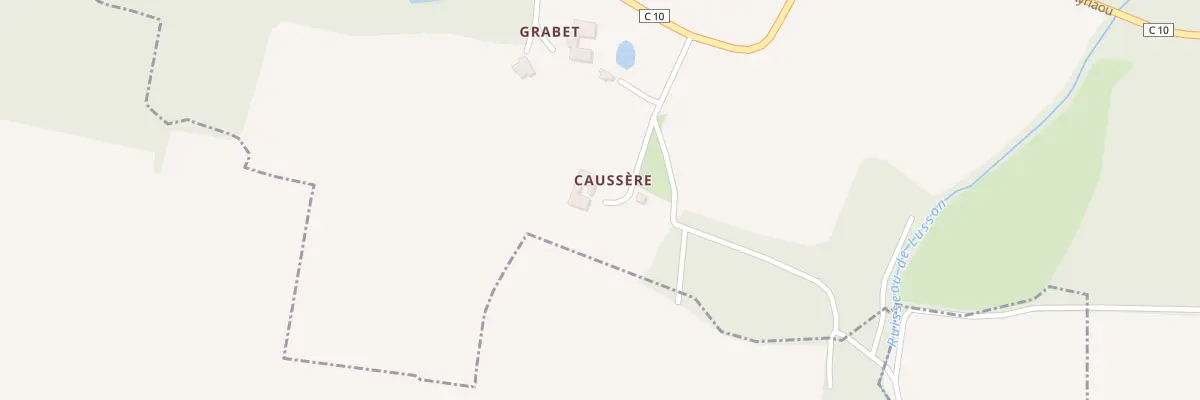 Plan du 108 A Caussere à Perquie
